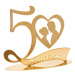 Dekorace na dort 50let zlatá svatba - Dekora