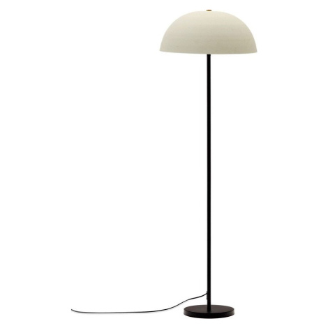 Bílá stojací lampa s kovovým stínidlem (výška 140 cm) Nibla – Kave Home
