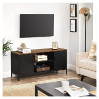 Televizní stolek  120x40x55cm černý hnědý