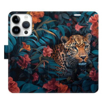 iSaprio Flip pouzdro Flower Jaguar 02 pro iPhone 15 Pro