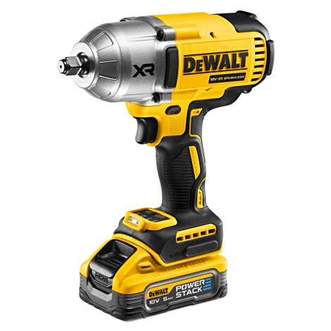 DeWALT DCF900H2T (2x5Ah) PowerStack 18V XR 1/2" aku rázový utahovák s rychloupínacím kroužkem