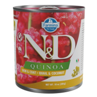 ND Dog konz. Quinoa 285g prepelica, kokos