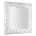 ZEEGRAS zrcadlo v rámu, 90x90cm, bílá IN395