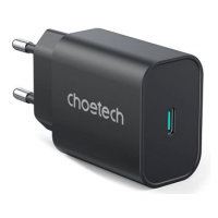 ChoeTech USB-C PD PPS Samsung Super Fast Charging 25W Charger Black