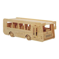 Woodcraft construction kit Woodcraft Dřevěné 3D puzzle autobus