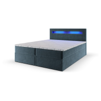 MSL Kontinentální čalouněná postel LINDOS (160 x 200 cm) Barva látky: MONOLITH 72