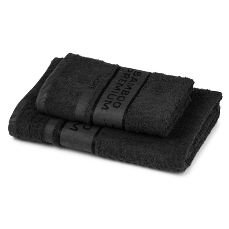 Černé ručníky a osušky