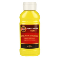 Koh-i-noor akrylová barva Acrylic - 500 ml - žluť citronová