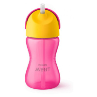 Philips AVENT Hrneček Bendy 300 ml s ohebným brčkem dívka