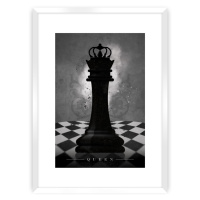 Dekoria Plakát Chess II, 21 x 30 cm, Ramka: Biała