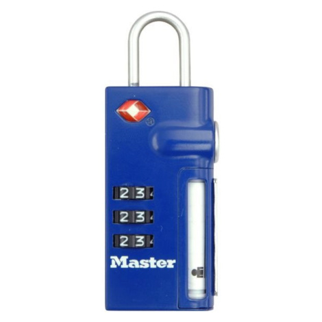 MasterLock TSA 4693EURDBLU Visací kombinační zámek pro zavazadla MASTER LOCK