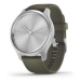 Garmin vivomove3 Style, Silver/Green Band