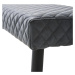 Furniria Designová židle Hallie šedá koženka