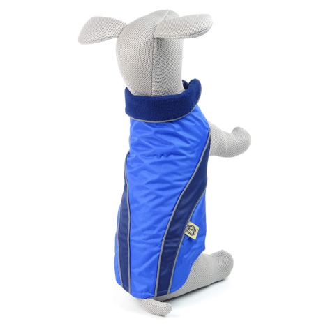 Vsepropejska Collar bunda pro psa s reflexními prvky Barva: Modrá, Délka zad (cm): 30, Obvod hru