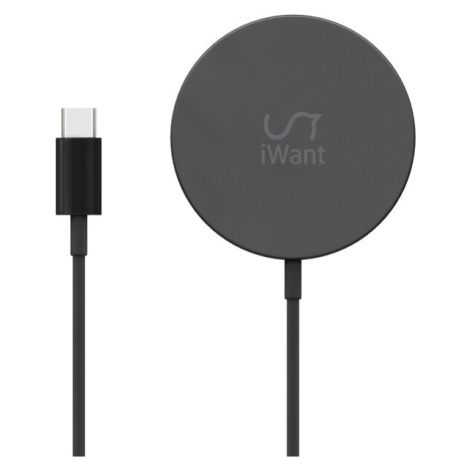 iWant MagSafe iPhone nabíječka + 20W USB-C adaptér černá