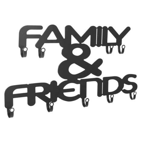 Nástěnný věšák s devíti háčky, Family & Friends Miadomodo