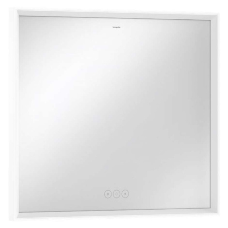 Hansgrohe Xarita E - Zrcadlo s LED osvětlením a vyhříváním, 80x70 cm, dotykový senzor, matná bíl