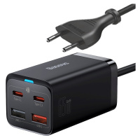 Baseus GaN3 Pro rychlonabíječka 2 x USB-C / 2 x USB 65W s kabelem USB-C 1m Black