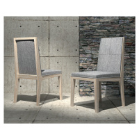 Estila Moderní designová jídelní židle Rodas s masivními nožičkami a rámem s volitelným čalouněn