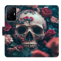 iSaprio flip pouzdro Skull in Roses 02 pro Xiaomi 11T / 11T Pro