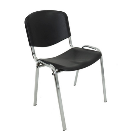 Konferenční plastová židle ISO CHROM Černá Mazur