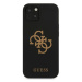 Guess GUHCP13SLS4GGBK hard silikonové pouzdro iPhone 13 Mini 5.4" black Silicone 4G Logo