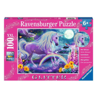 Ravensburger Puzzle - Zářící jednorožec 100 dílků