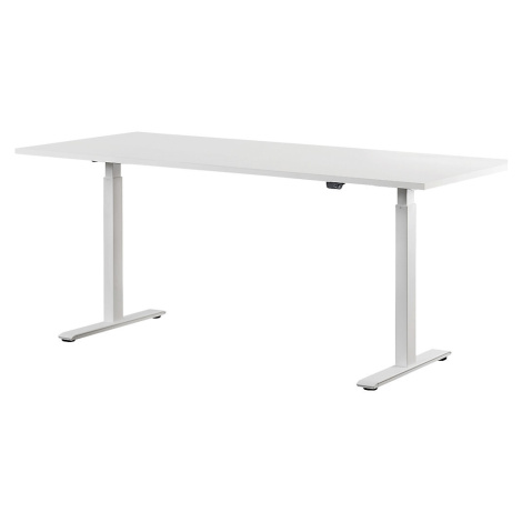 Topstar Psací stůl s elektrickým přestavováním výšky, rovné provedení, š x h 1800 x 800 mm, bílá