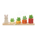 Dřevěná rostoucí mrkev Counting Carrots Tender Leaf Toys s očíslovanými kroužky a zajíčkem od 18