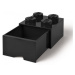 Lego® úložný box 250x252x181 se šuplíkem černý