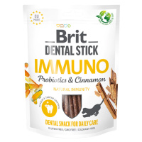 Brit Dental Stick Immuno s probiotiky a skořicí - výhodné balení: 3 x 251 g (21 kusů)