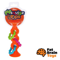 Chrastítko pipSquiz Loops oranžové, Fat Brain, W010227