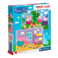 Clementoni - Puzzle 2X20 Prasátko Peppa