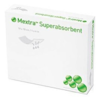 MEXTRA SUPERABSORBENT 10X10CM, 10 KS, SUPERABSORPČNÍ KRYTÍ