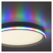 LEUCHTEN DIREKT is JUST LIGHT LED stropní svítidlo, bílé, CCT, RGB, dálkový ovladač, stmívatelné