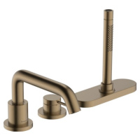 Vanová baterie Hansgrohe Tecturis S bez podomítkového tělesa kartáčovaný bronz 73447140