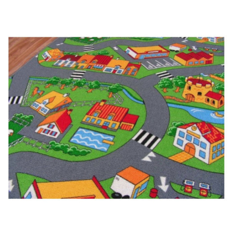 Metrážový dětský koberec Little Village