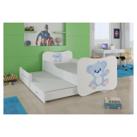 Dětská postel s obrázky - čelo Gonzalo II Rozměr: 160 x 80 cm, Obrázek: Méďa