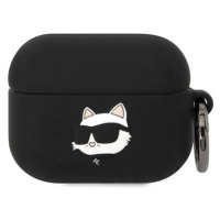 Karl Lagerfeld 3D Logo NFT Choupette Head Silikonové Pouzdro pro Airpods Pro Black