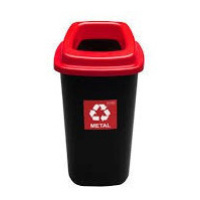 PLAFOR - Koš odpadkový ke třídění odpadu 45l červený