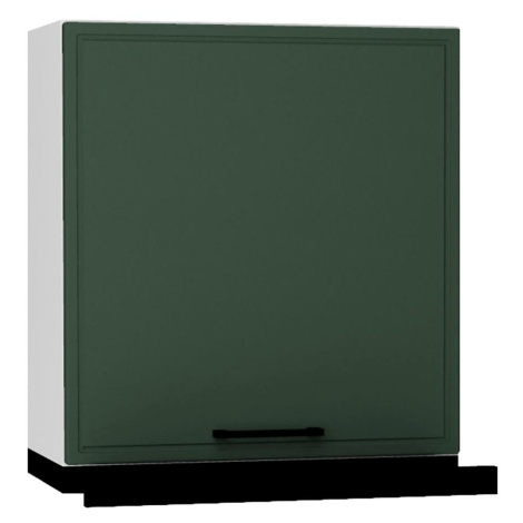 Kuchyňská skříňka Emily w60/68 slim pl s černou digestoří zelená BAUMAX
