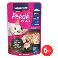 Vitakraft Cat mokré krmivo Poésie Délice treska tmavá 6 × 85 g