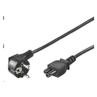 PREMIUMCORD Kabel napájecí 230V pro NTB (3pin, Schuko, trojlístek) 1m