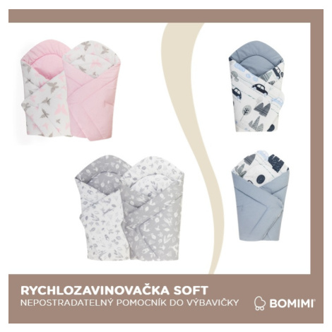 BOMIMI - Rychlozavinovačka soft oboustranná zvířátka, béžová