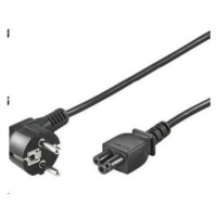 PREMIUMCORD Kabel napájecí 230V pro NTB (3pin, Schuko, trojlístek) 2m