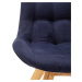 Jídelní židle BELFAST dub olejovaný/tmavě modrá