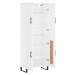 vidaXL Skříň highboard lesklá bílá 69,5 x 34 x 180 cm kompozitní dřevo