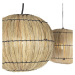 Orientální závěsná lampa seagrass 3-light - Canno
