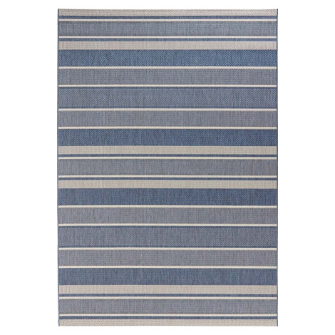 Modrý venkovní koberec NORTHRUGS Strap, 200 x 290 cm