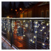 NEXOS Vánoční světelný déšť, 600 LED, 15 m, teplá bílá